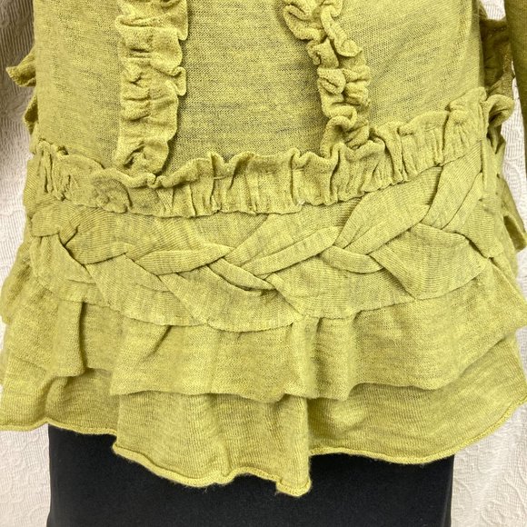 Anthro Guinevere Settling Petals Merino Cardigan - Picture 8 of 12